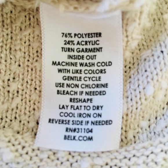 Sweater Crochet Knitted Long Sleeves V-neck Women’s Size Small - Picture 9 of 9